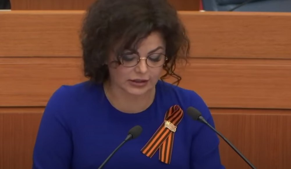 Елена Николаева. Кадр из видеозаписи обсуждения поправок