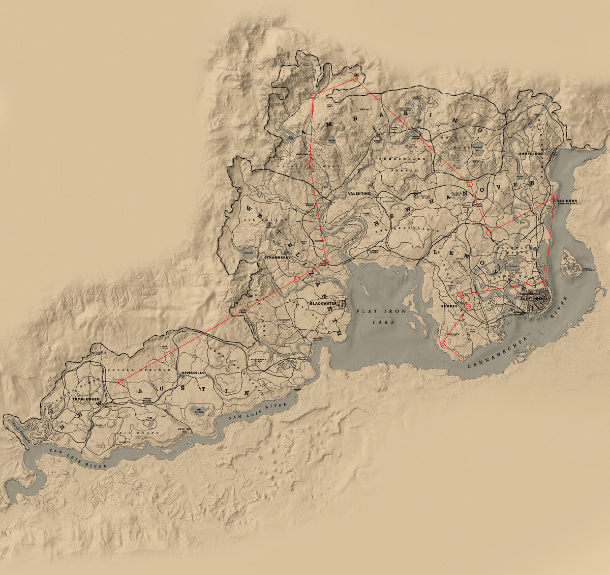 Карта saint denis rdr 2