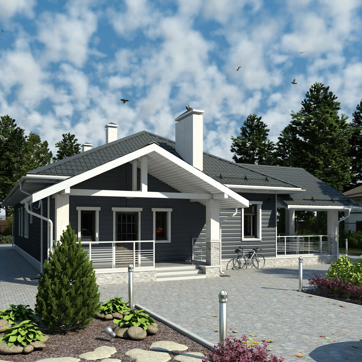 Вид на главный фасад