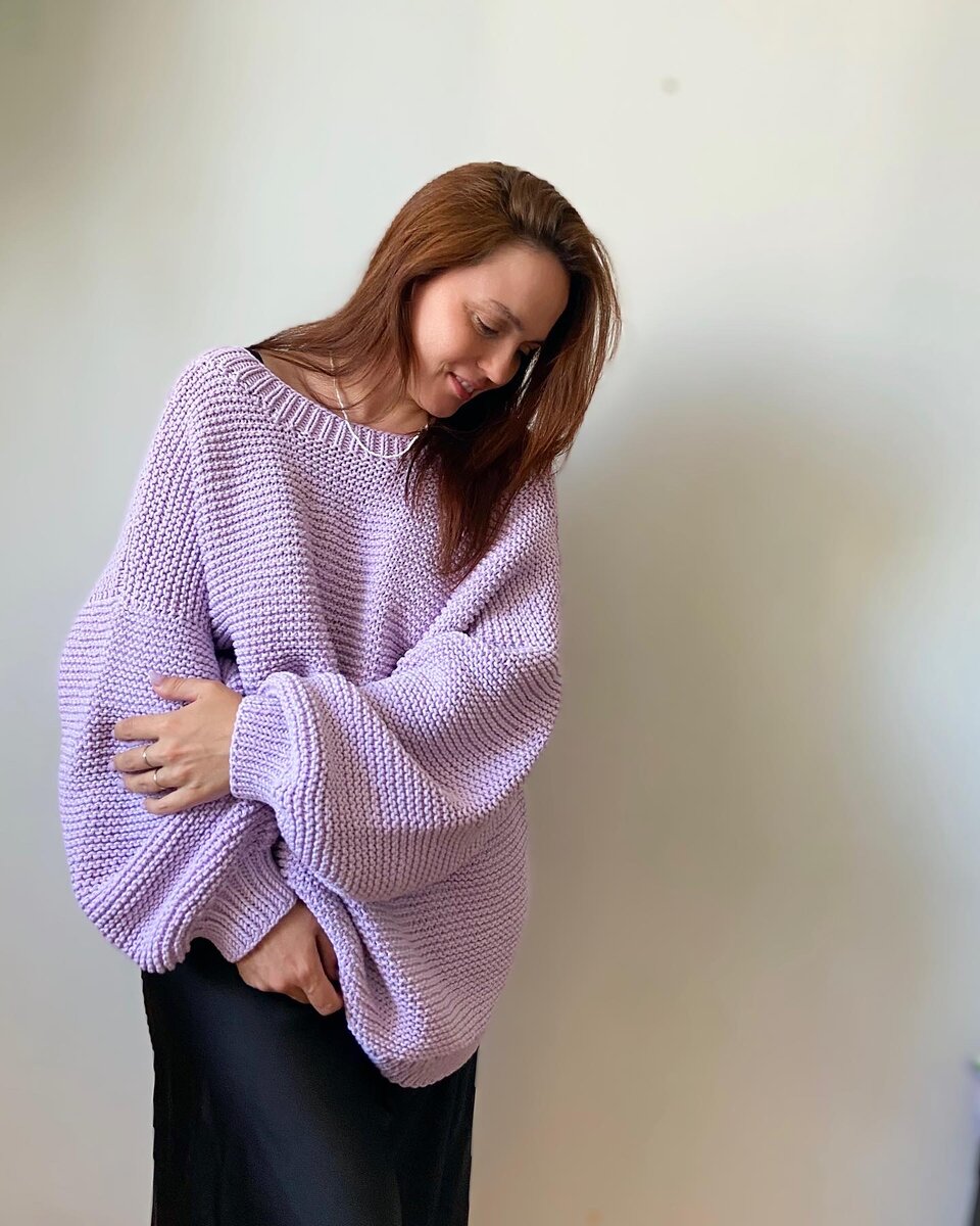 Стильный Овер в лавандовом оттенке 