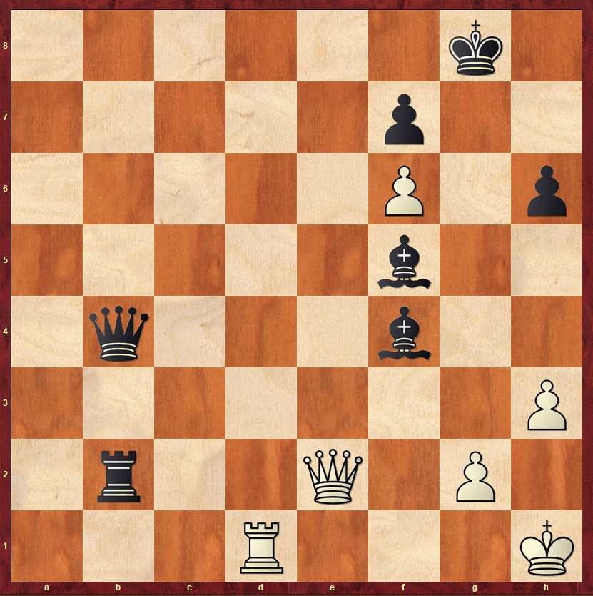 Задача выполнена: за 3 хода мат поставлен ладьёй. Полное решение задачи: 1. Qe8+ Qf8 2.Qxf8+ Kxf8 3.Rd8#.