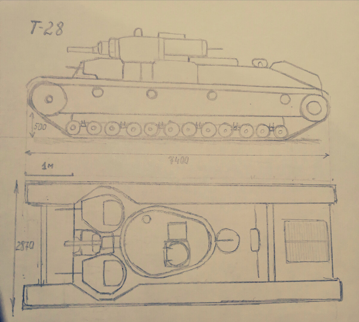 Т-28 образца 1938года 