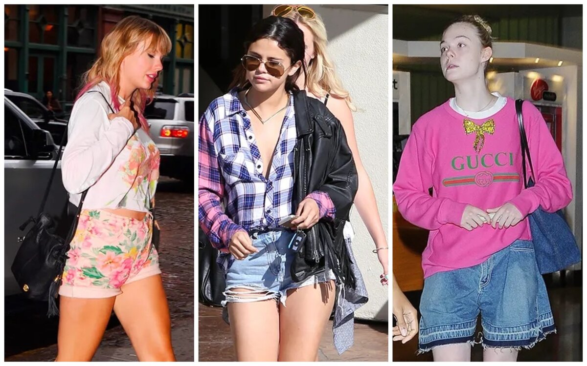 На фото слева направо: Тейлор Свифт, Селена Гомес, Эль Фаннинг 