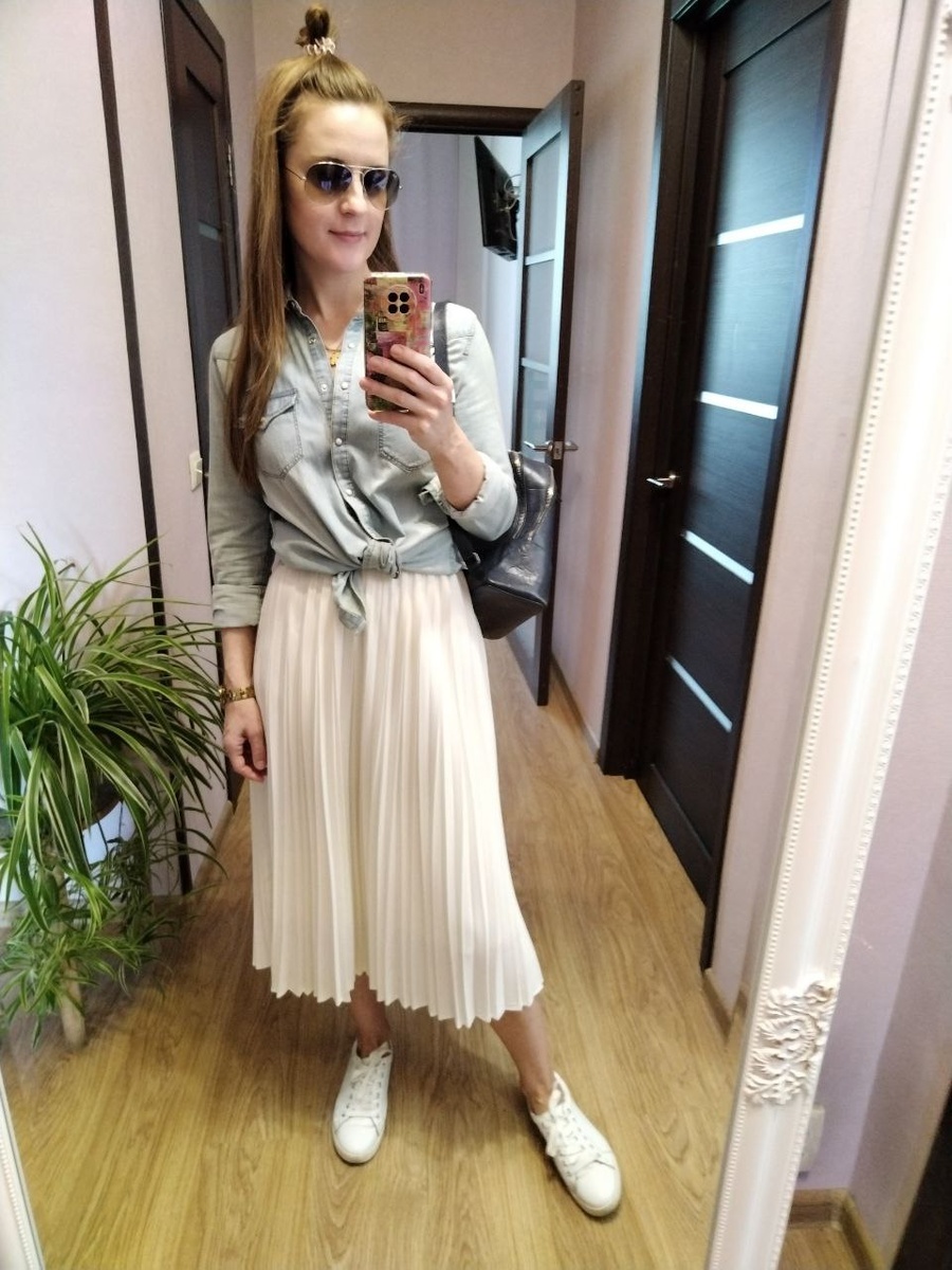 Рубашка Colins Jeans, кеды Ralf Ringer