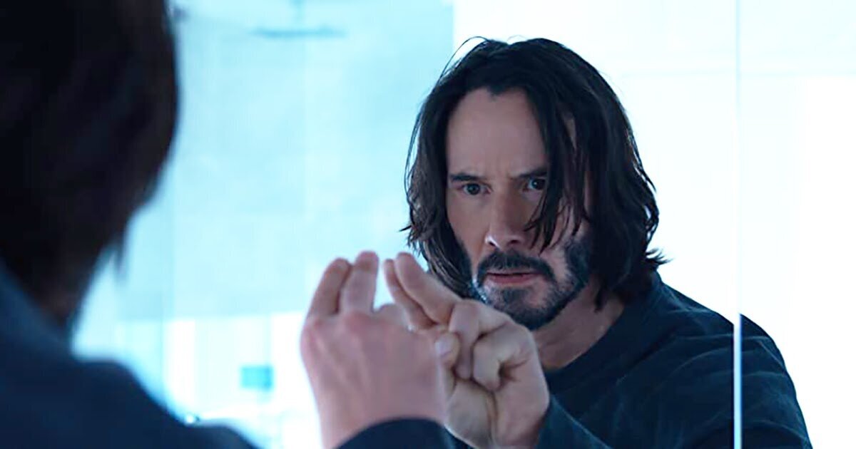 Киану Ривз в фильме «Матрица: Воскрешение»