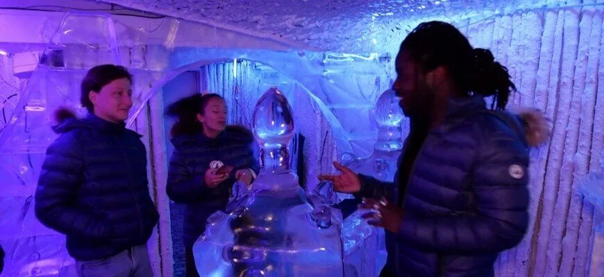 Кафе в виде морозильной камеры в Париже стало спасением для французов во время жары ntdtv.ru