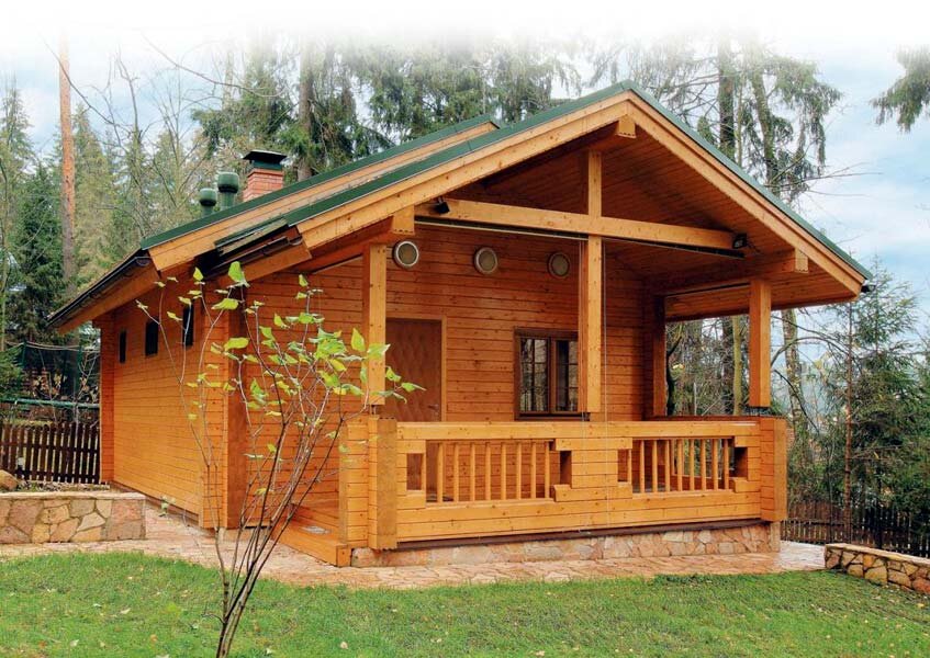 Бани из бруса. Фото 1.