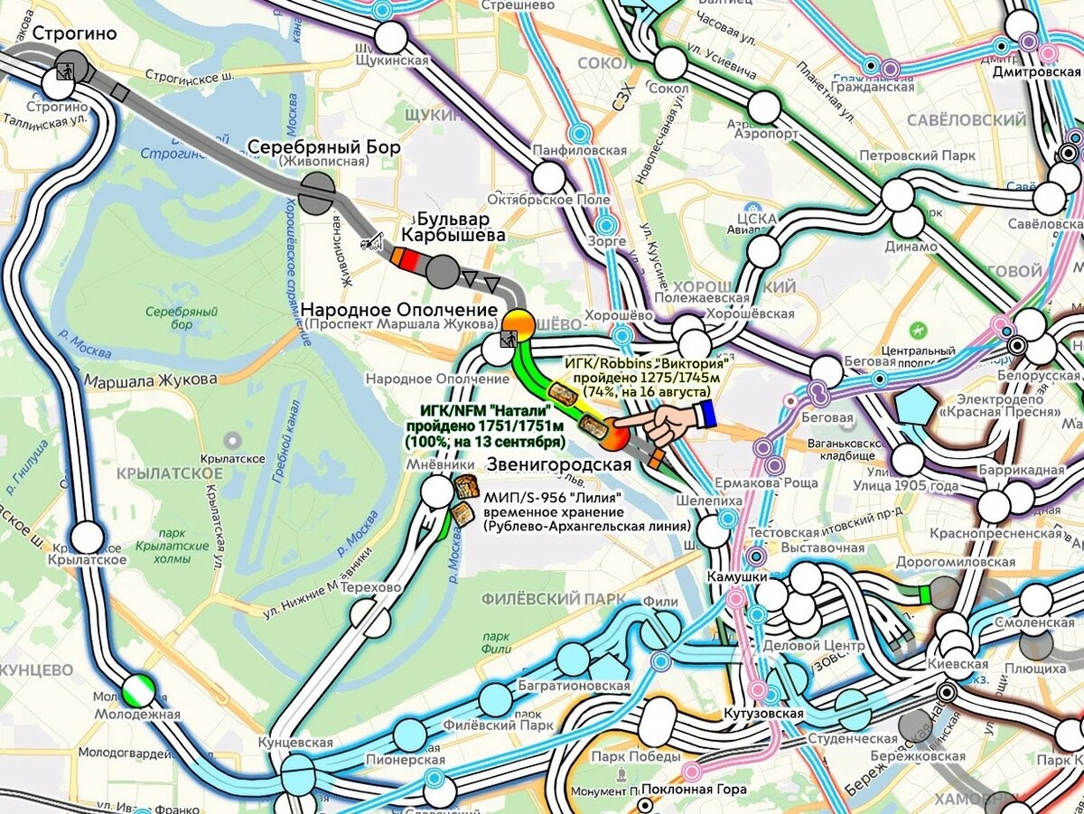 Карта метро архангельское направление рублево