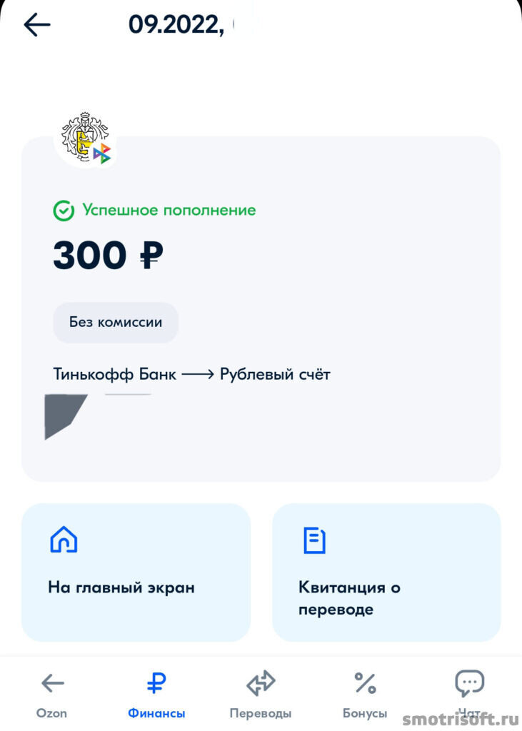 Почему не пополнить озон