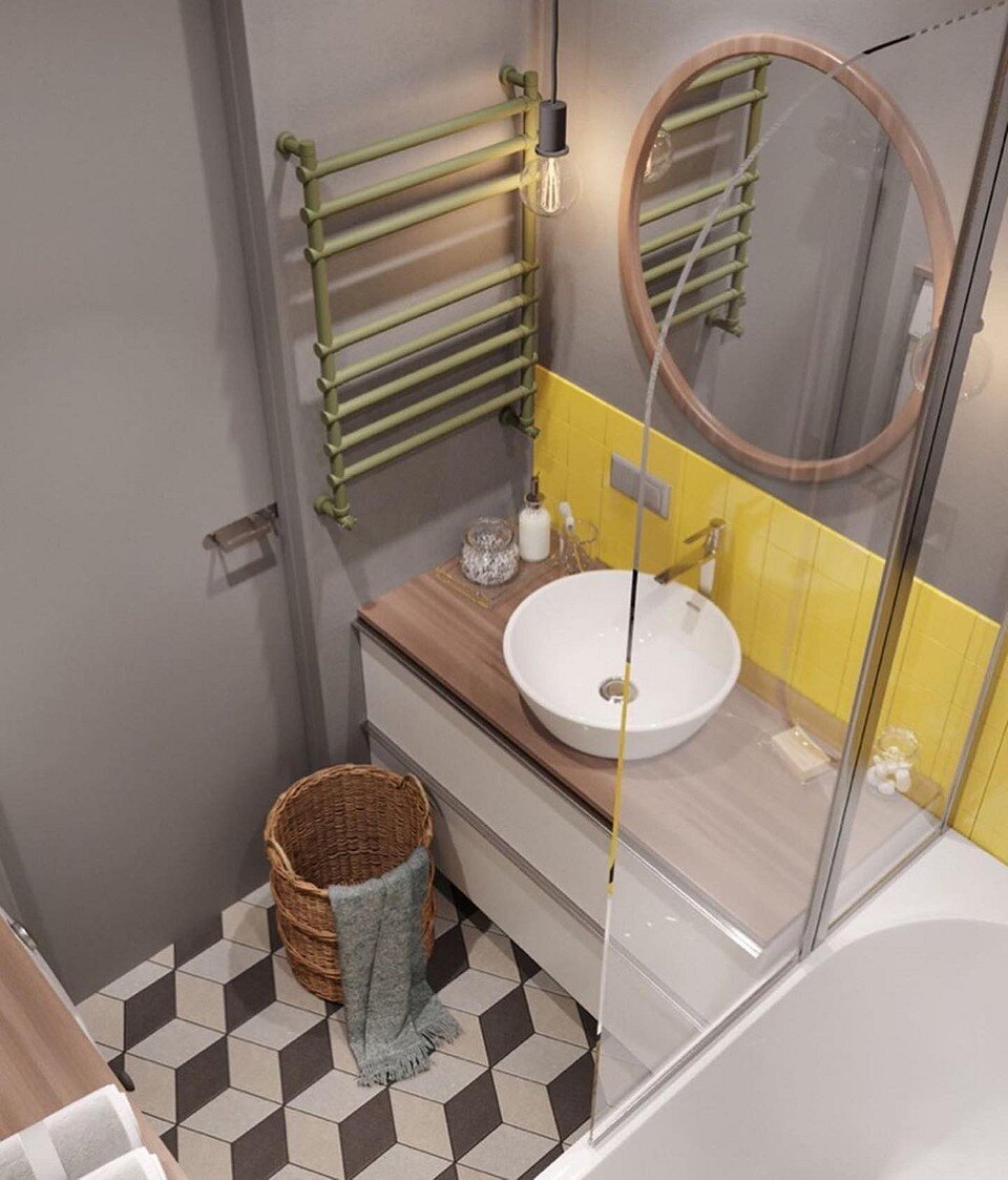 Светлая ванная комната