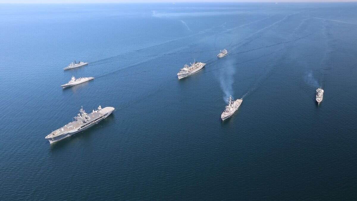    Корабли НАТО во время совместных учений BALTOPS в Балтийском море© Фото : German Navy