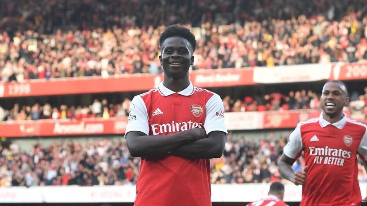    Полузащитник "Арсенала" Букайо Сака© пресс-служба клуба "Арсенал"