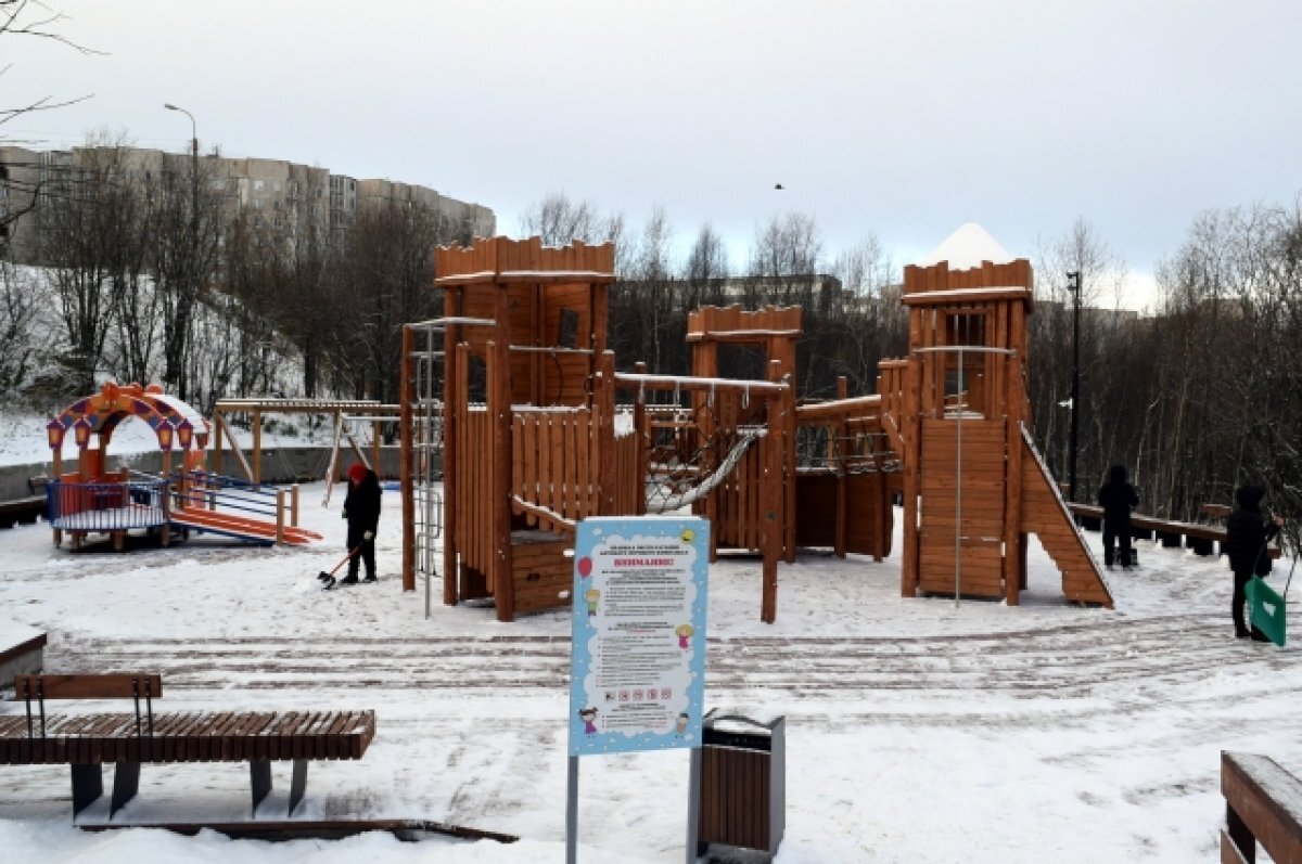    Новая благоустроенная зона отдыха с видеонаблюдением появилась в Мурманске