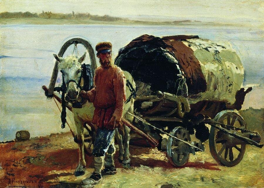 А.Корзухин. Возок. 1891г. Иллюстративный материал из свободных источников