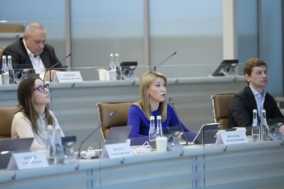    Министр соцразвития Московской области Людмила Болатаева на совещании с руководящим составом правительства Московской области и главами городских округов © Пресс-служба Губернатора и Правительства Московской области