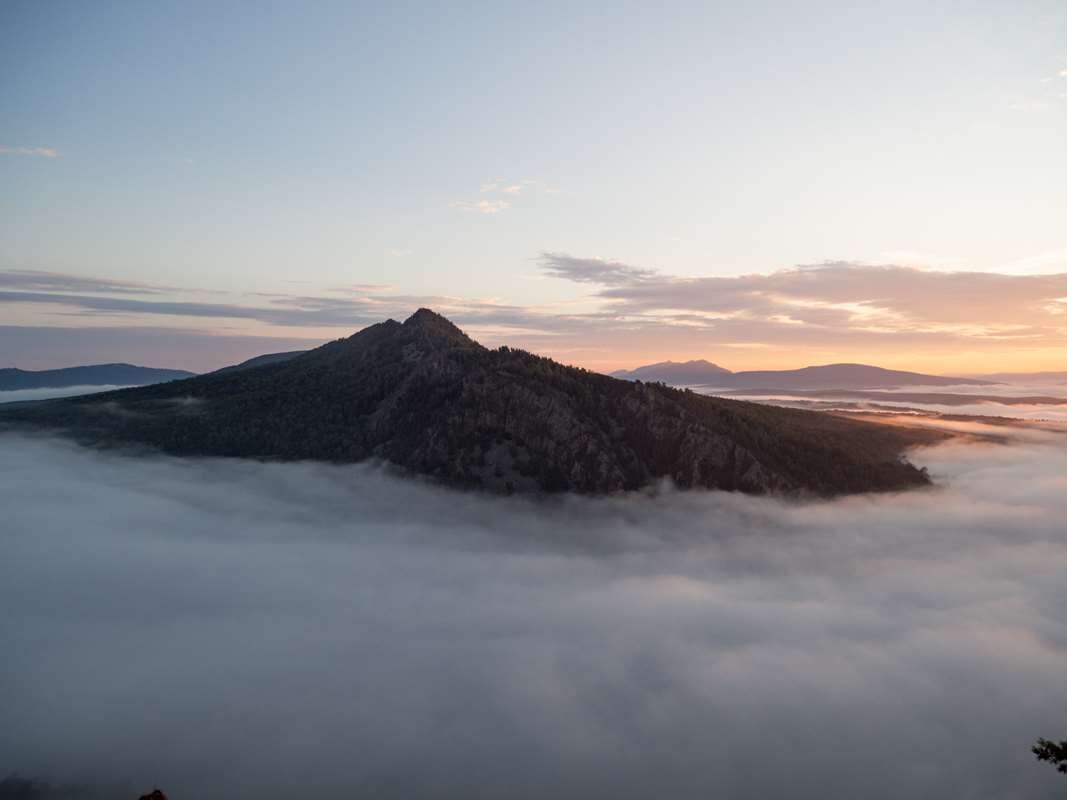 Алтай панорама с верхушки горы чугунка