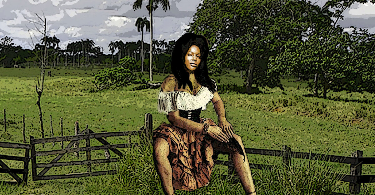 Доминиканка скручивает сигару на бедре. Иллюстрация, как я это себе представляла