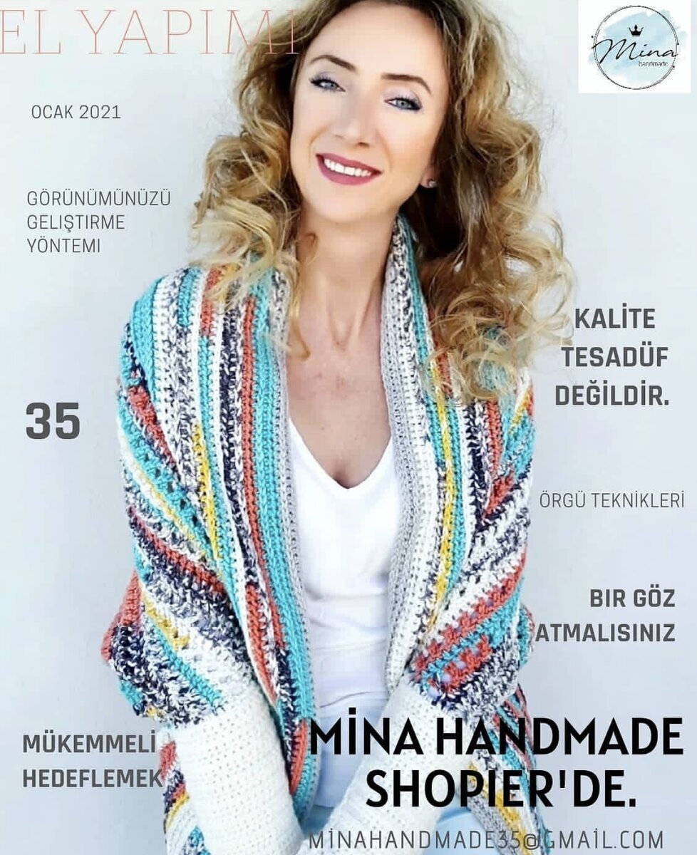 Вязаная одежда ручной работы от «Mina handmade” (Izmir, Turkey- Измир