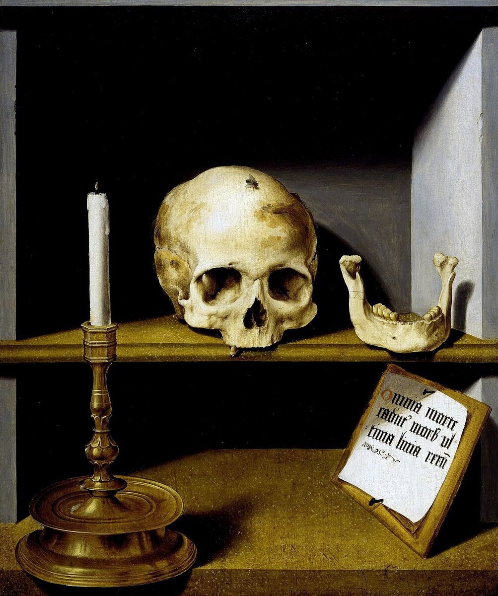 Ванитас (лат. vanitas, букв. — «суета, тщеславие») — жанр живописи эпохи барокко, аллегорический натюрморт, композиционным центром которого традиционно является человеческий череп. Подобные картины, ранняя стадия развития натюрморта, предназначались для напоминания о быстротечности жизни, тщетности удовольствий и неизбежности смерти. 