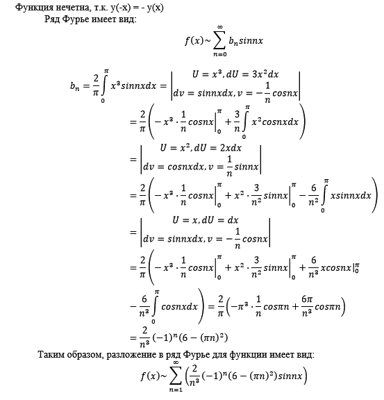 Нечетная функция.