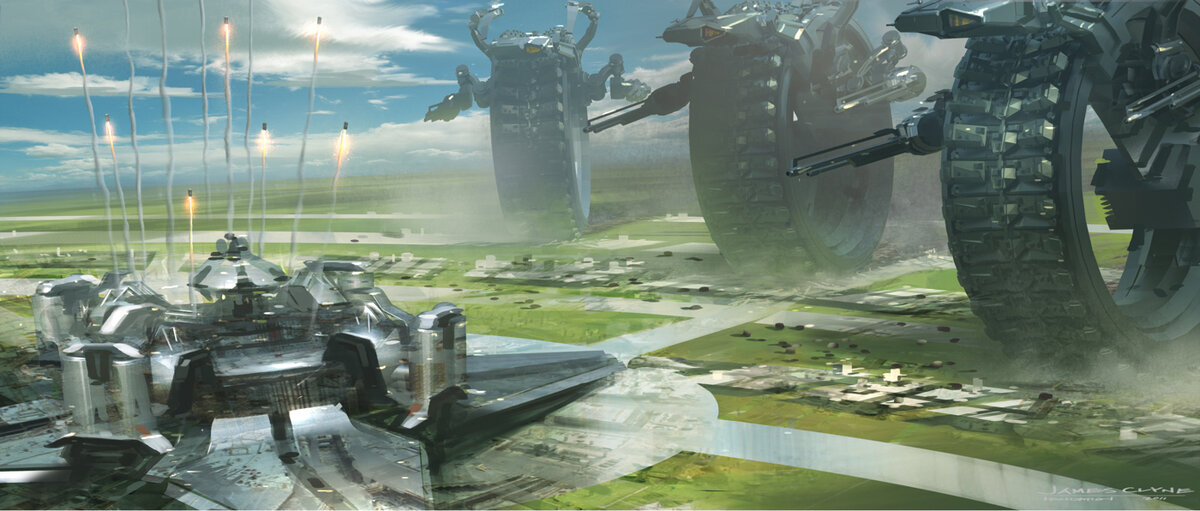 Иллюстрация Олтвера Шолля на тему произведения, источник сайт художника (ссылка имеется ниже в статье)