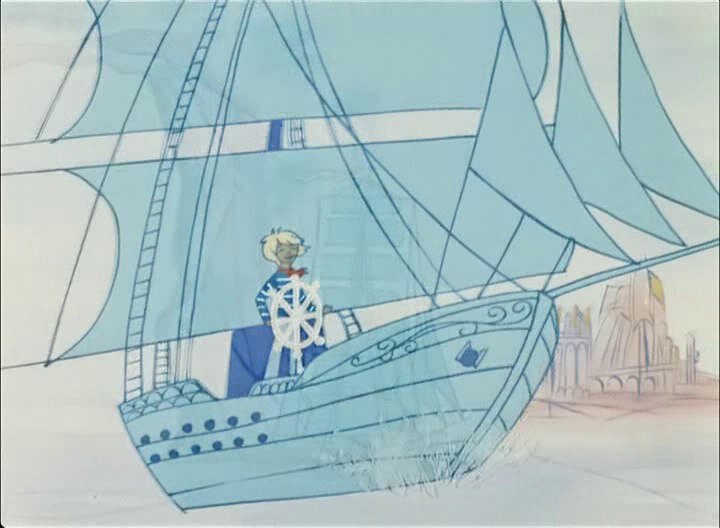 Кадр из м/ф "В порту" (1975)