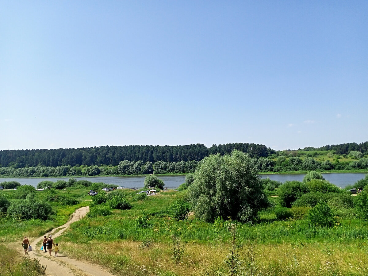 дорога на пляж в Егнышевке