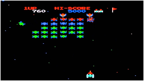 "Galaxian" на Nes или Dendy.