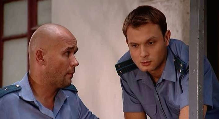 С Максимом Авериным в киноленте "Глухарь"