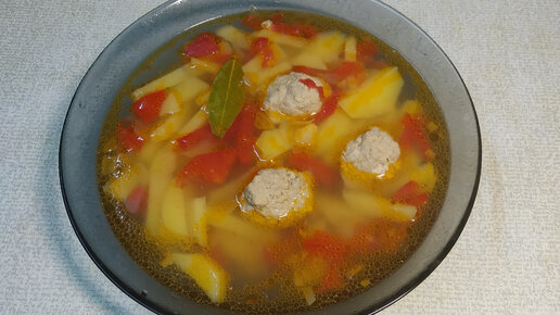 Суп с мясными фрикадельками - пошаговый рецепт с фото