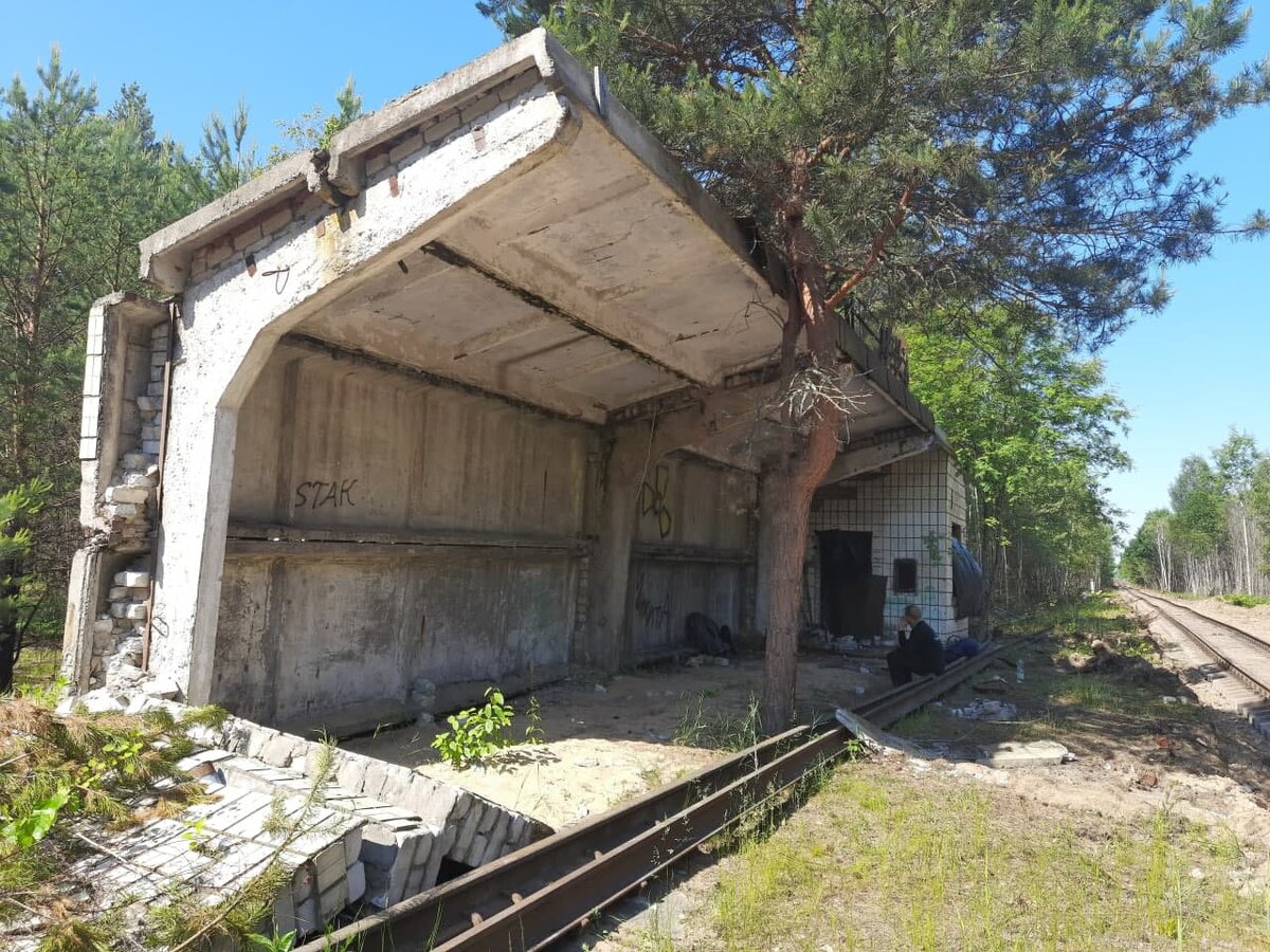 ЖД станция в бывшем селе Кливины