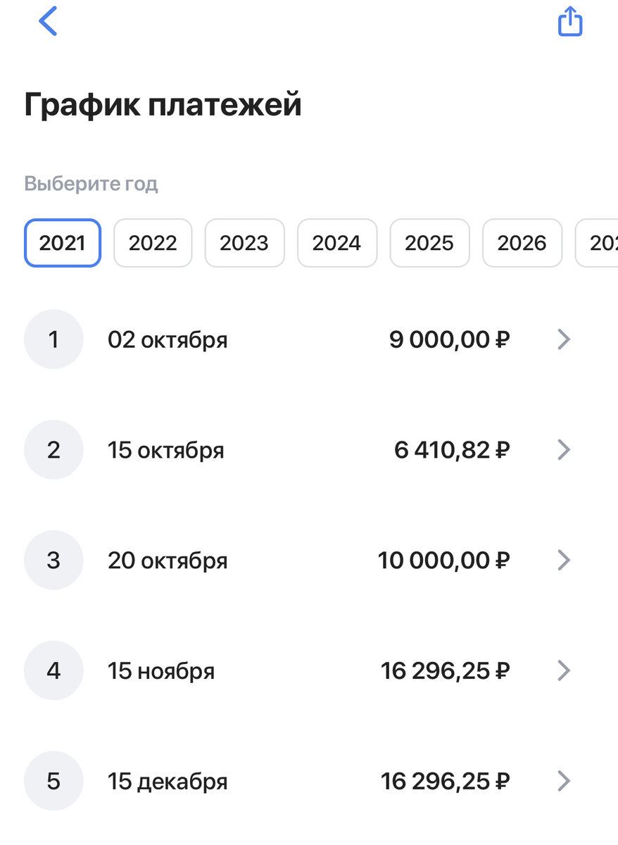 При внесении 10 000 руб., в оплату основного долга ушло всего 7 543,3 руб.