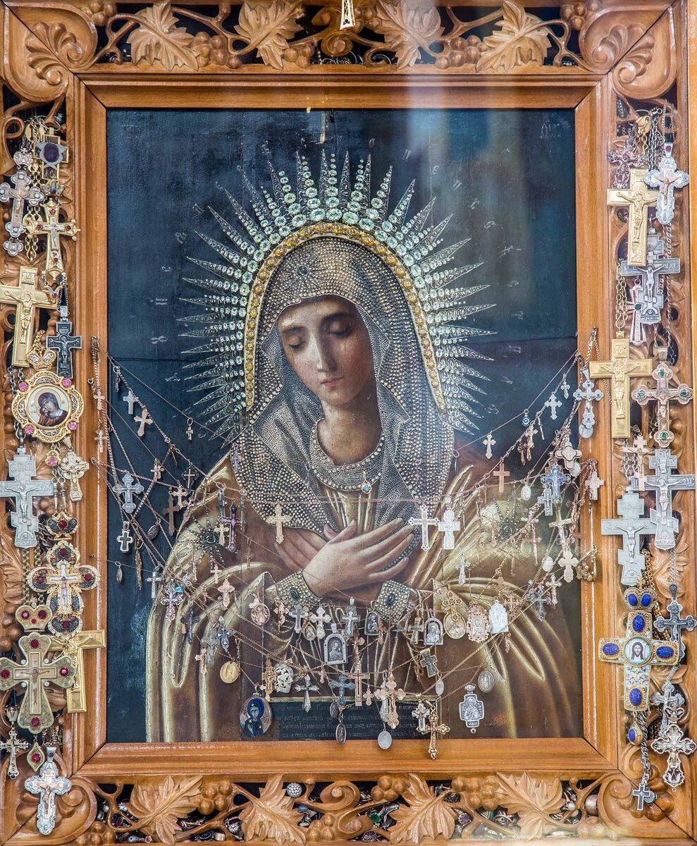 Икона Умиление, перед ней молился  Серафим Саровский