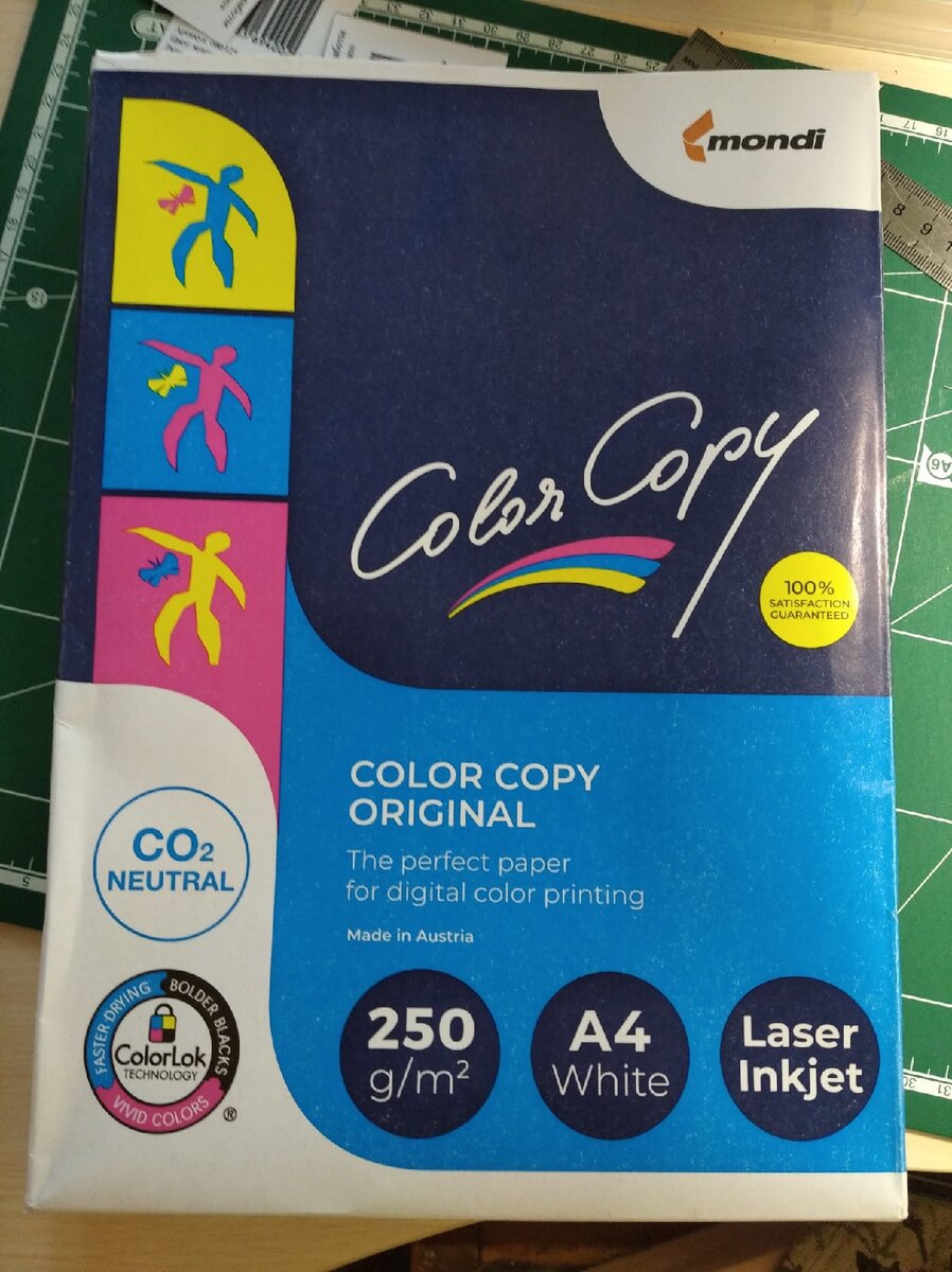 моя бумага для основы открыток. Видела в сети вопросы к продавцу бренда Mondi и они сами рекомендовали именно эту бумагу для открыток