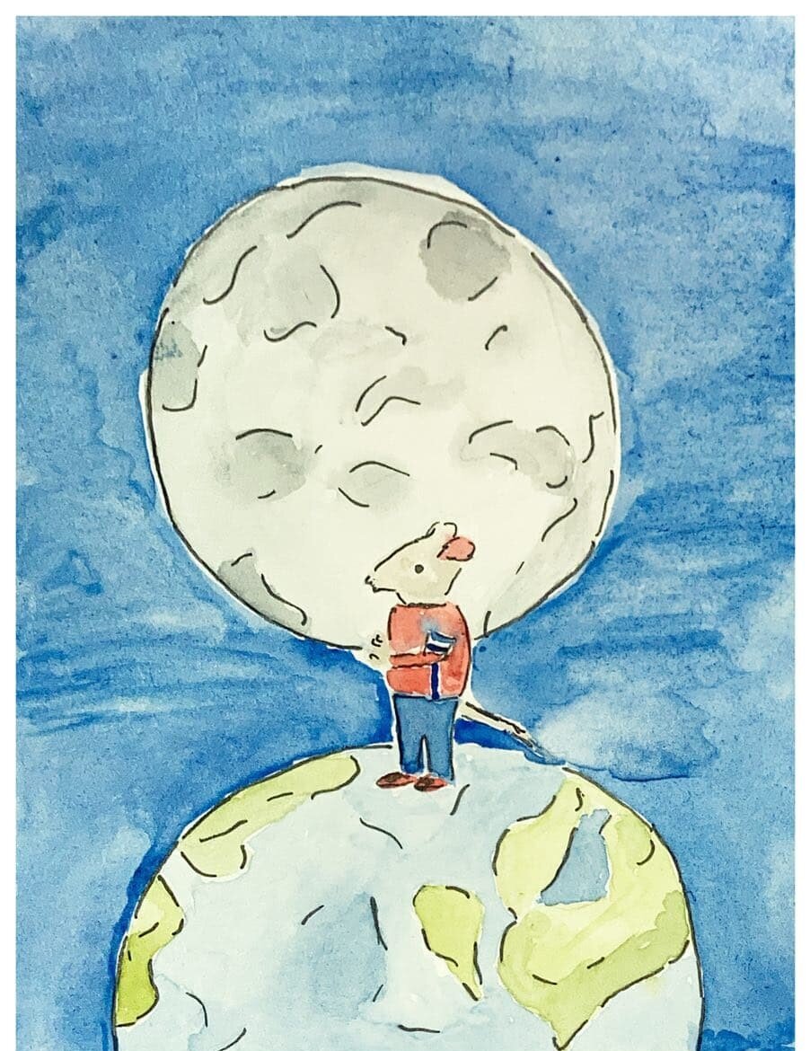 Это Мышонок Роуэл. С него все начинается. Автор рисунка: Кошкина Виктория