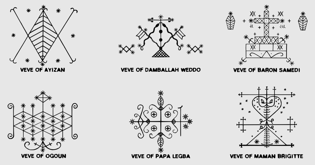 Веве различных лоа. Открытые источники.