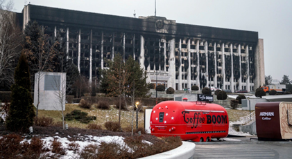 Последствия событий в Алмате (фото из интернета)