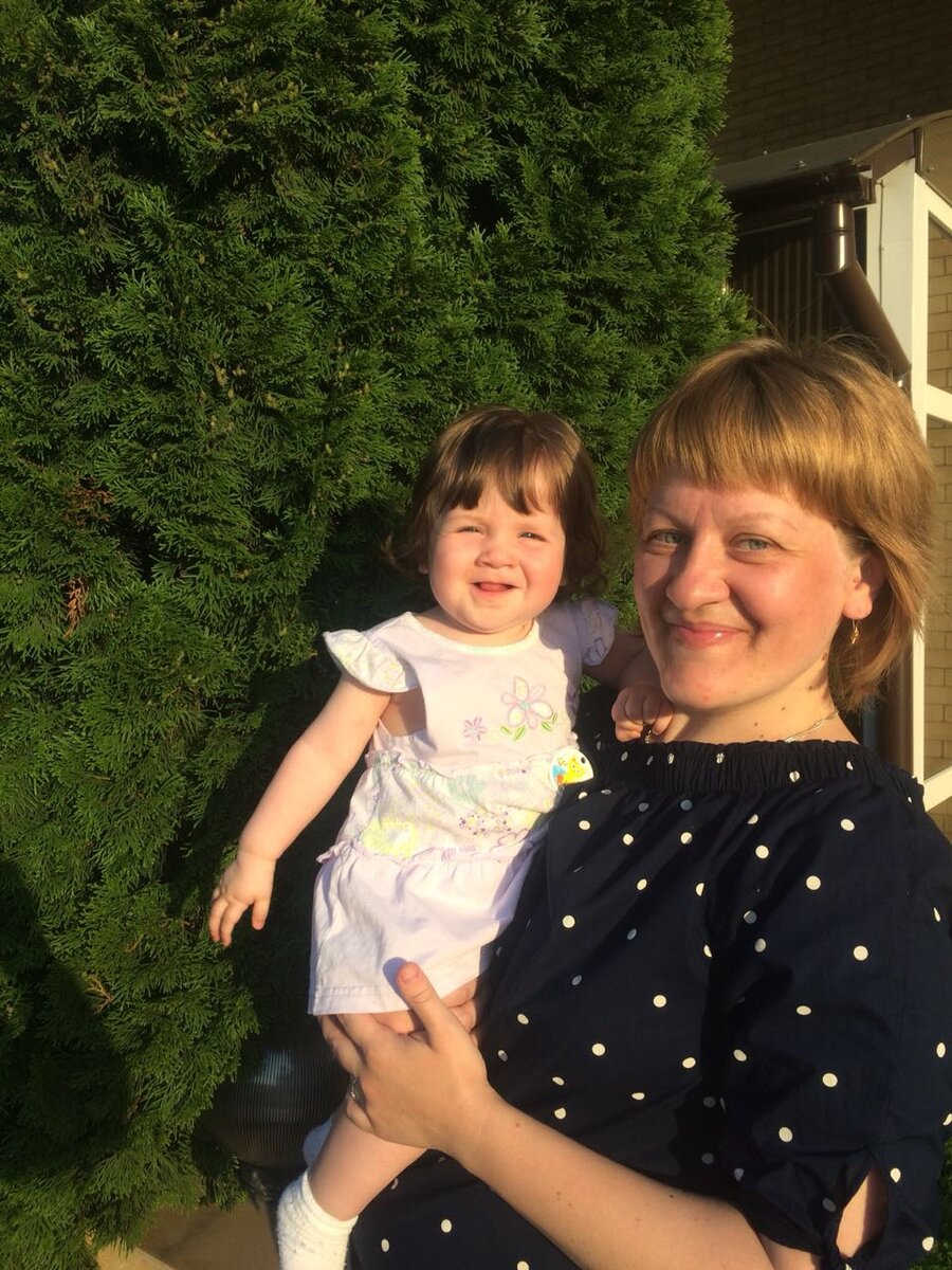 Юлия Балан с дочкой