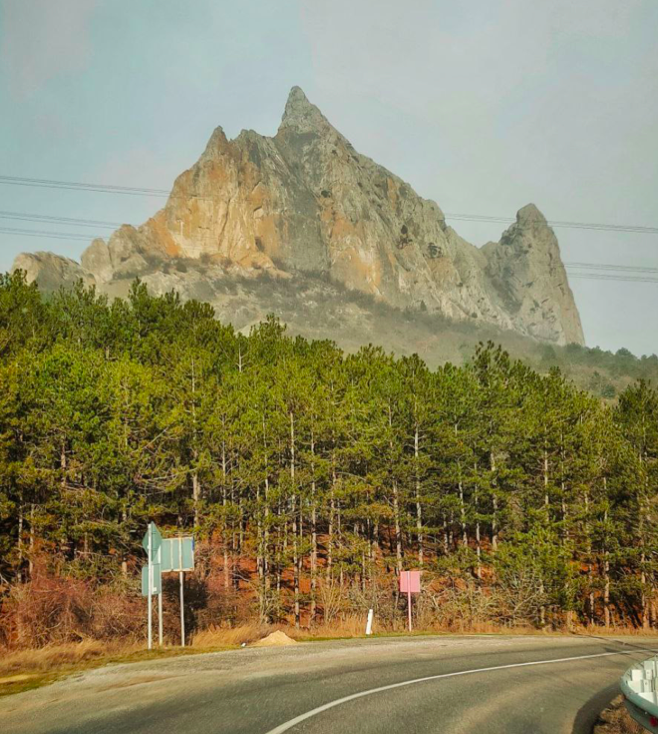 По дороге из Коктебеля. Фото автора, то есть моё