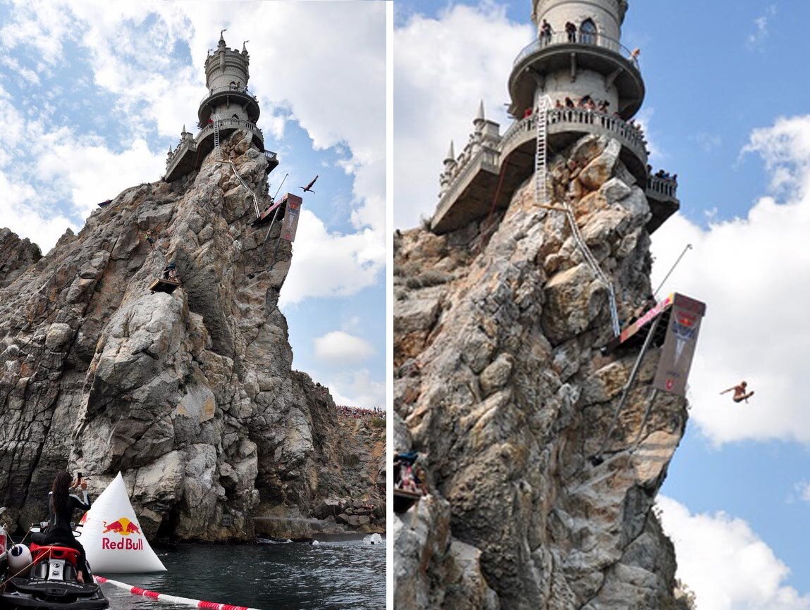 Red Bull Cliff Diving 2011 года. Источник фото www.ski.ru