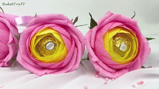 Тюльпаны из конфет