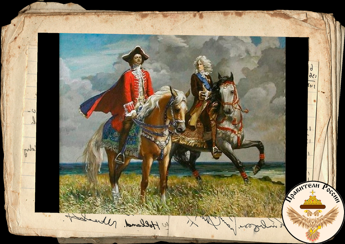 Петр I и Александр Меньшиков