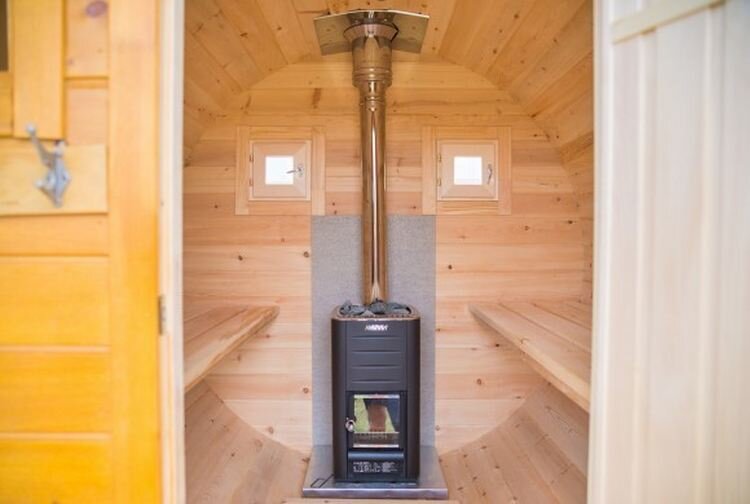 Размер бани бочки внутри