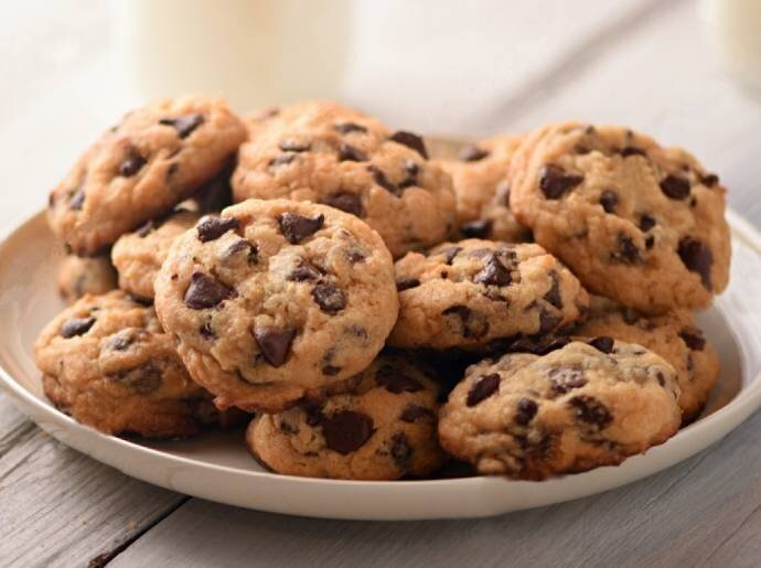 Веганское печенье с шоколадной крошкой 