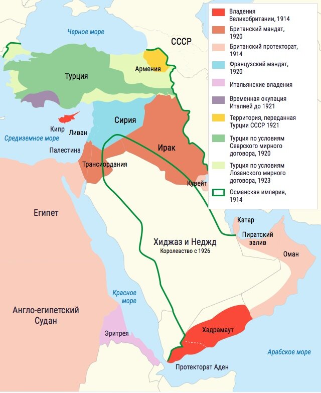 Турция после первой мировой войны карта