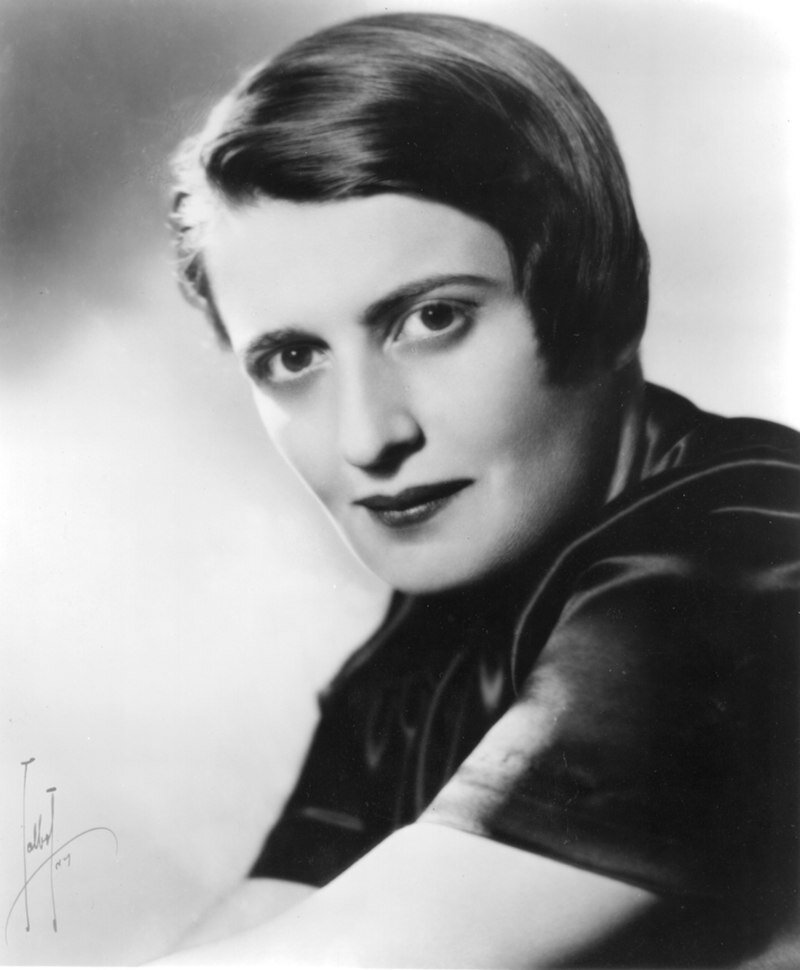Ayn Rand (1943 Talbot portrait), фото взято из Википедии