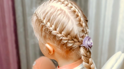 Прически с косами (55 фото) - Плетение на разные волосы | Coiffures pour l'école, Coiffure, Cheveux