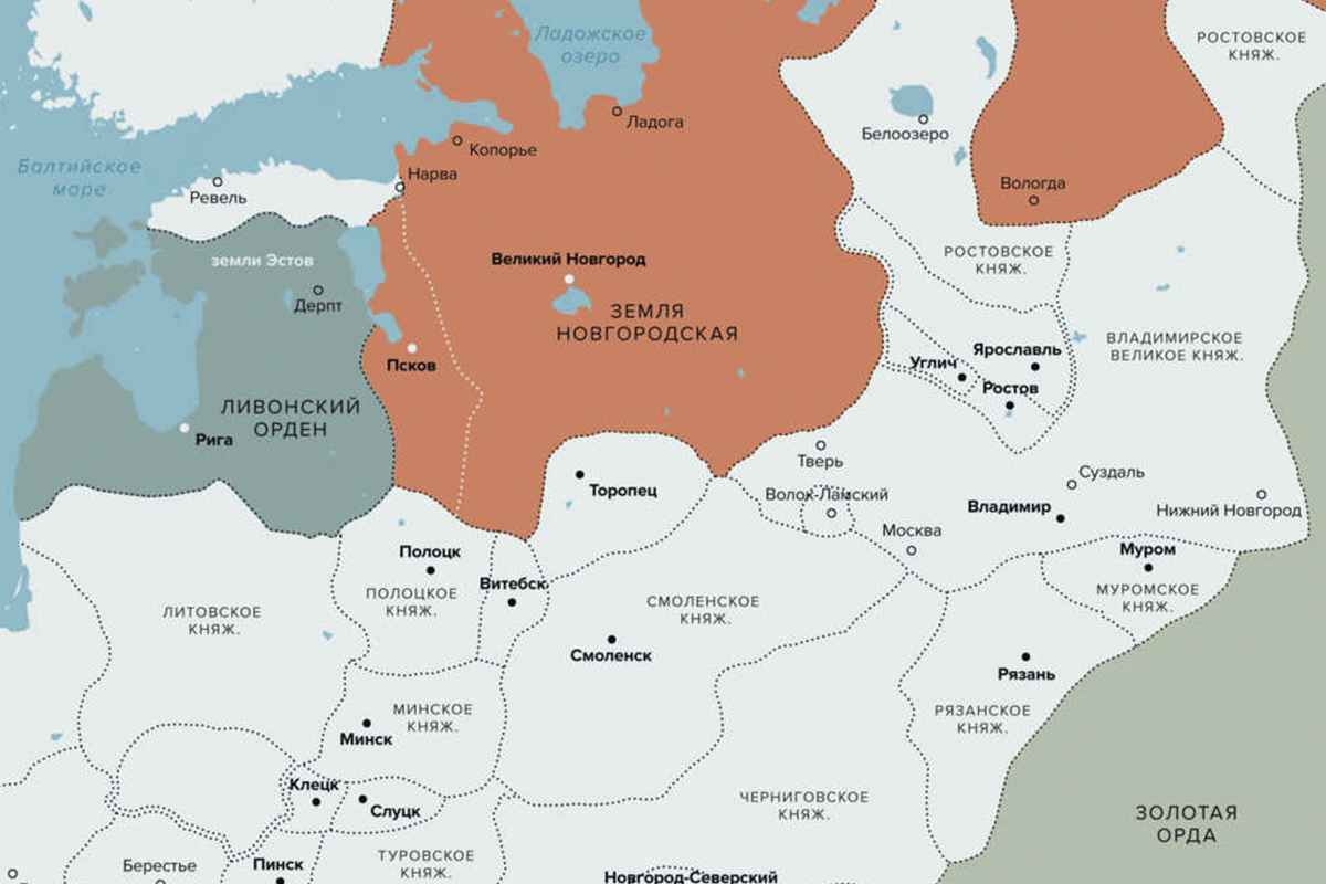 Карта тринадцатого века