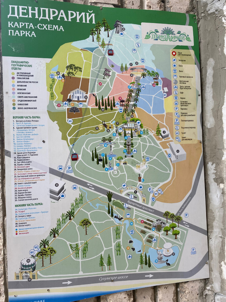 Карта Дендрария 