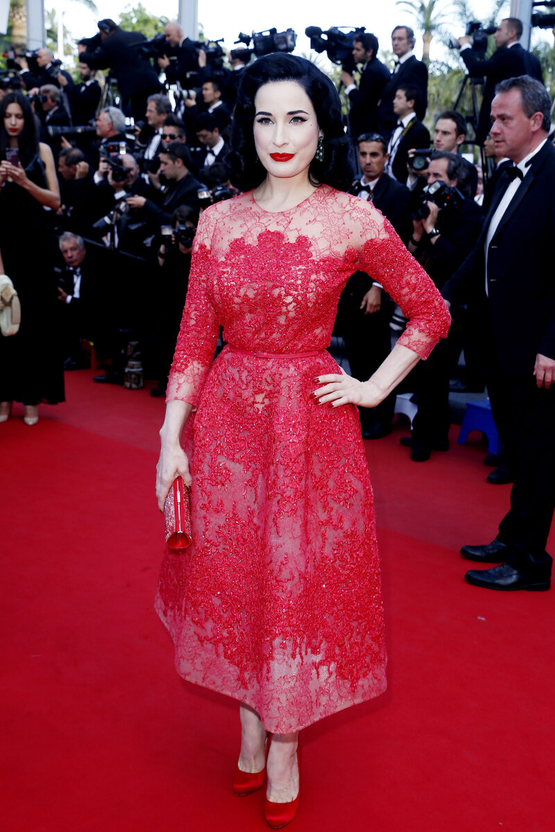 На фото Дита фон Тиз